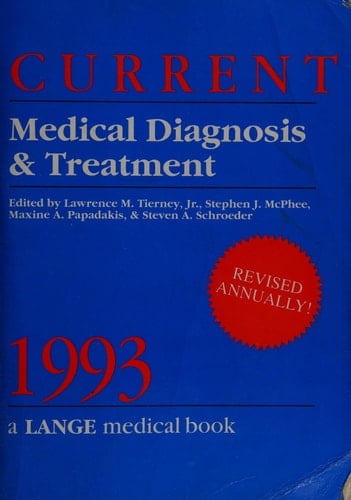 Current Medical Diagnosis and Treatment 1993