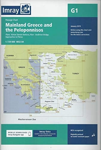 Imray Chart G1 2004 Greece and the Peloponnese