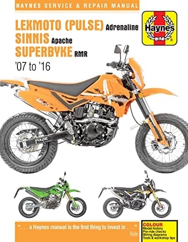 Pulse/Pioneer Adrenaline, Sinnis Apache and Superbyke RMR Service and Repair Manual, 2007-2014