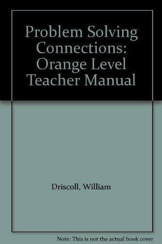 Problem Solving Connections, Grade 3 Orange Level Teacher Manual