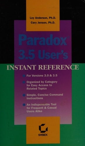 Paradox 3.5 User's Instant Reference