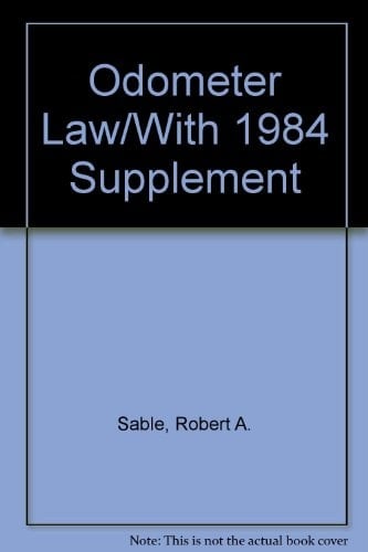 Odometer Law/With 1984 Supplement