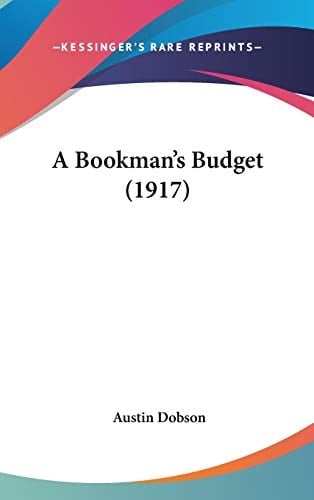 A Bookman's Budget (1917)