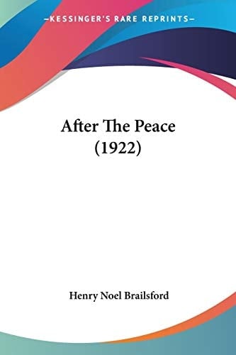 After The Peace (1922)