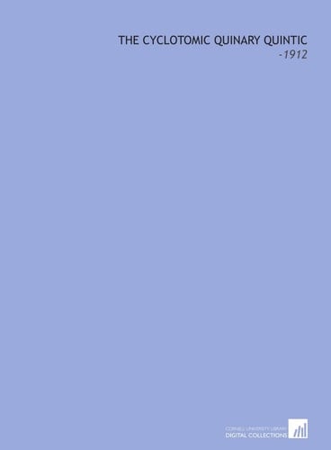 The Cyclotomic Quinary Quintic: -1912