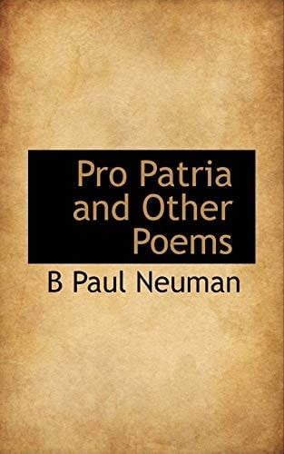 Pro Patria and Other Poems