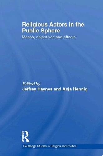 Religious Actors in the Public Sphere