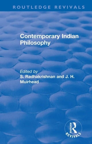 Revival Contemporary Indian Philosophy (1936)