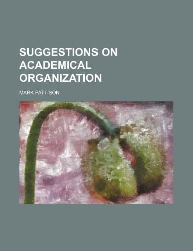 Suggestions on academical organization