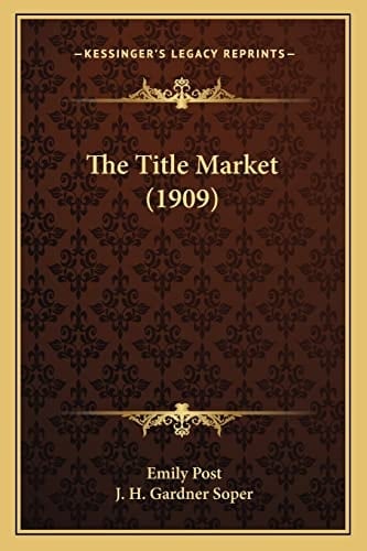 The Title Market (1909)