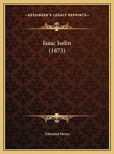 Isaac Iselin (1873) (German Edition)