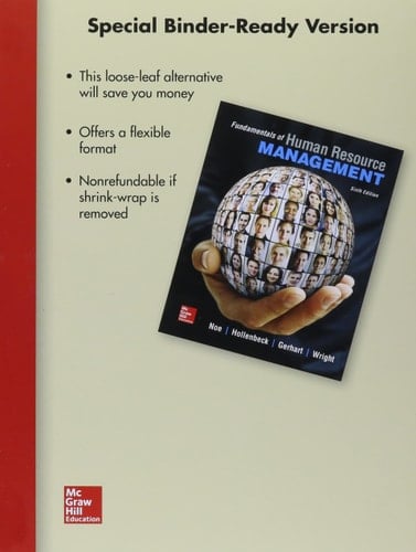 Loose-Leaf for Fundamentals of Human Resource Management