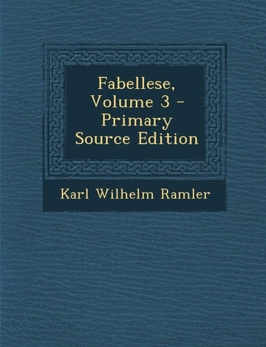 Fabellese, Volume 3 - Primary Source Edition (German Edition)