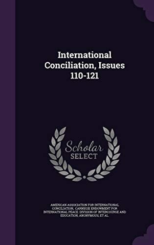 International Conciliation, Issues 110-121