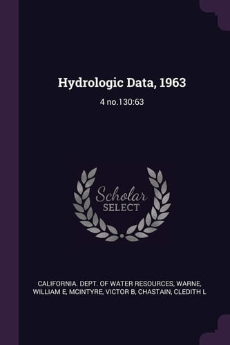 Hydrologic Data, 1963 4 No.130:63