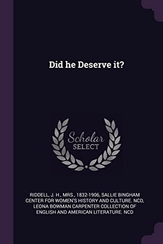 Did He Deserve It?