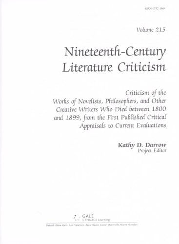 19Th Cen Lit Crit 215