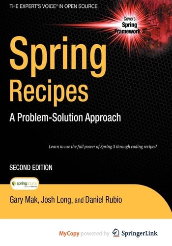 Spring Recipes A Problem-Solution Approach