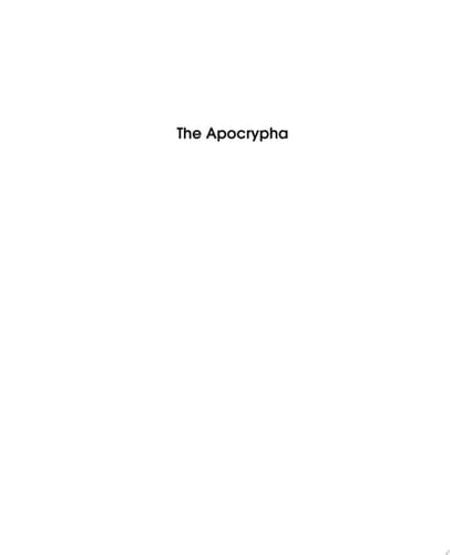 The Apocrypha Fortress Commentary on the Bible Study Edition