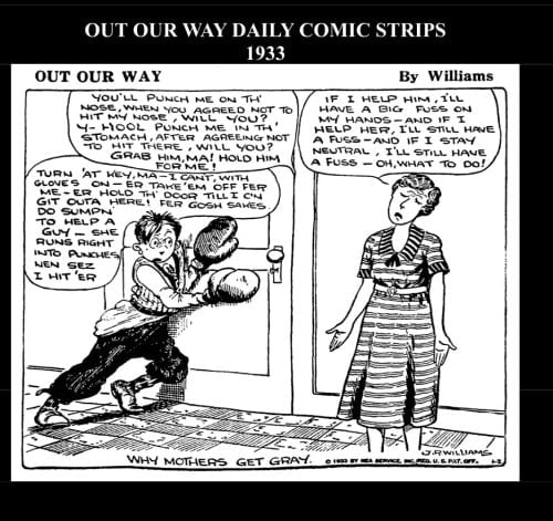 Out Our Way Daily Comic Strips 1933 (B&W) Cartoon Comic Strips 1933