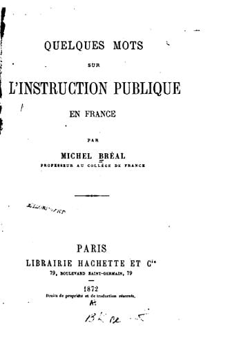 Quelques Mots Sur l'Instruction Publique en France
