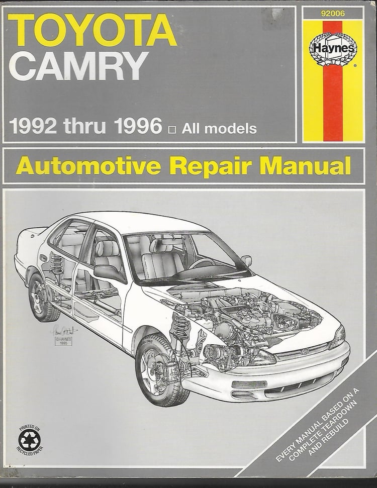 Toyota Camry Automotive Repair Manual