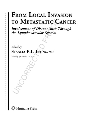 From Local Invasion to Metastatic Cancer