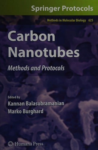Carbon Nanotubes: Methods And Protocols