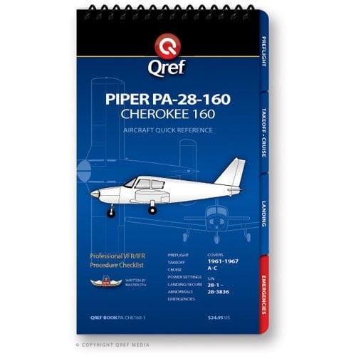 Piper Cherokee 160 Pa-28-160 Qref Book