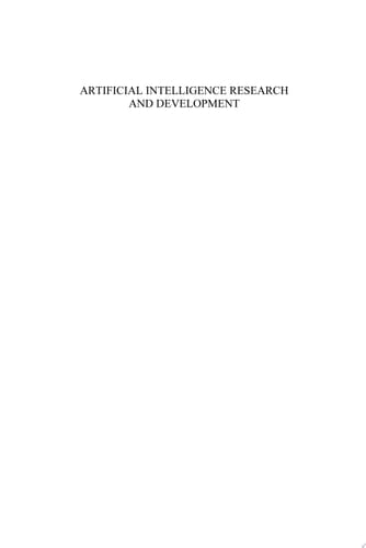 Artificial Intelligence Research and Development