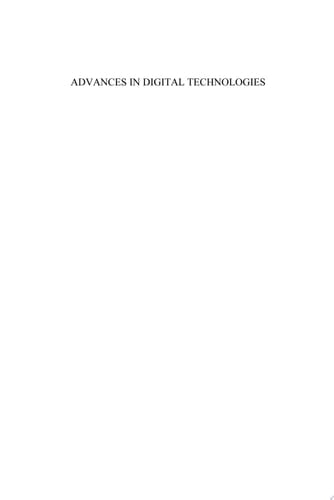 Advances in Digital Technologies
