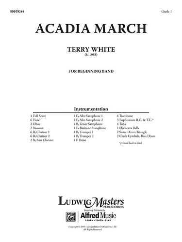 Acadia March Conductor Score