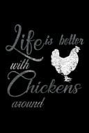 Life Is Better with Chickens Around 110 Game Sheets - SeaBattle Sea Battle Blank Games - Soft Cover Book for Kids for Traveling & Summer Vacations - Mini Game - Clever Kids - 110 Lined Pages - 6 X 9 in - 15. 24 X 22. 86 Cm - Single Player - Funny Great Gif