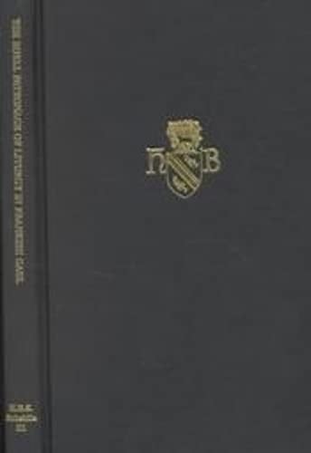 The Royal Patronage of Liturgy in Frankish Gaul to the Death of Charles the Bald (877)