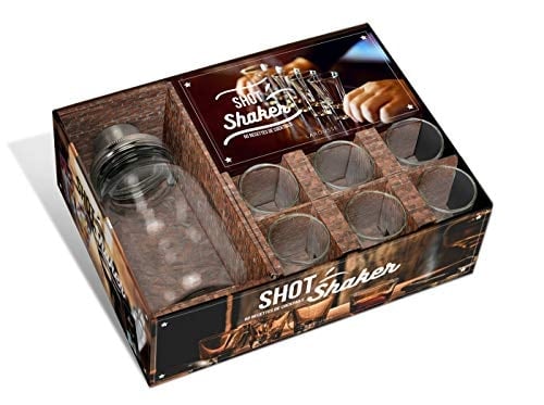 Shot shaker, plus de 30 recettes de cocktails Avec 1 shaker et 6 verres à shot