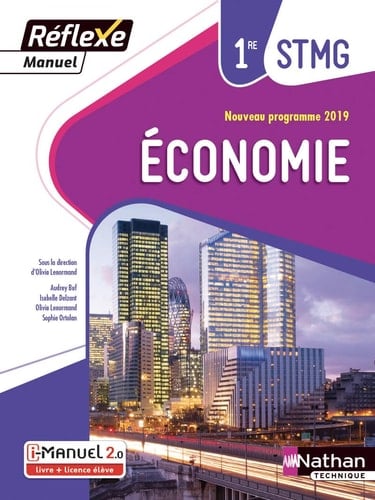 Economie 1re STMG Réflexe Manuel