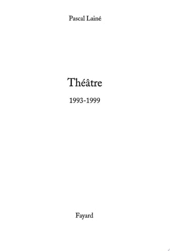 Théâtre 1993-1999