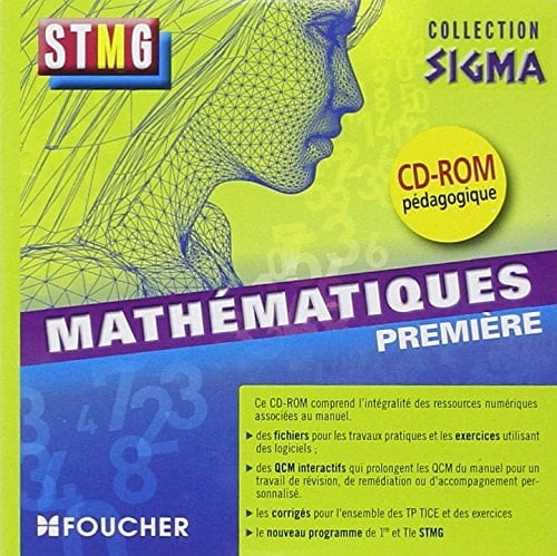 SIGMA Mathématiques 1re Bac Stmg CD-ROM