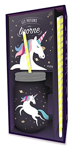 Les potions de la licorne Avec une jar et 4 pailles