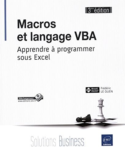 Macros et langage VBA apprendre à programmer sous Excel