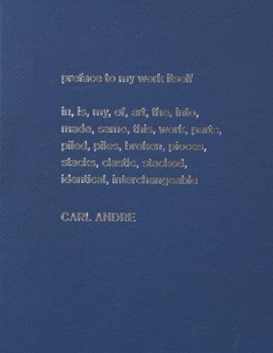 Carl Andre sculpture as place, 1958-2010