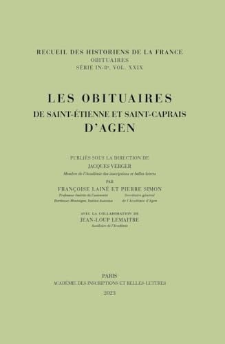 Les obituaires de Saint-Étienne et Saint-Caprais d'Agen