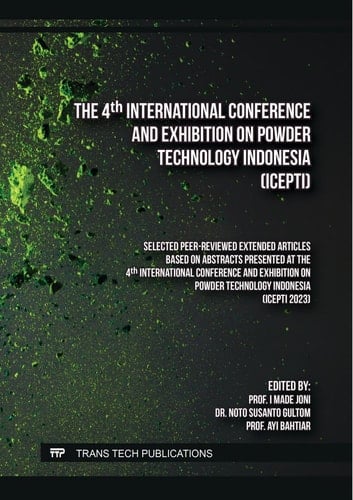 The 4th International Conference and Exhibition on Powder Technology Indonesia (ICePTi)