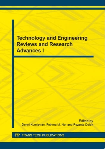 Technology and Engineering Reviews and Research Advances I