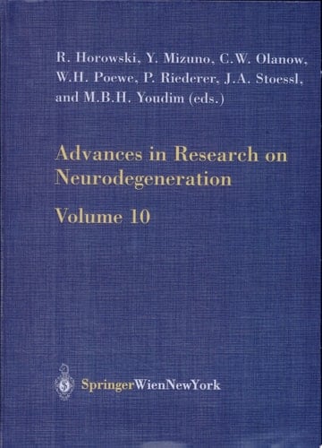 Advances in Research on Neurodegeneration Vol. 10