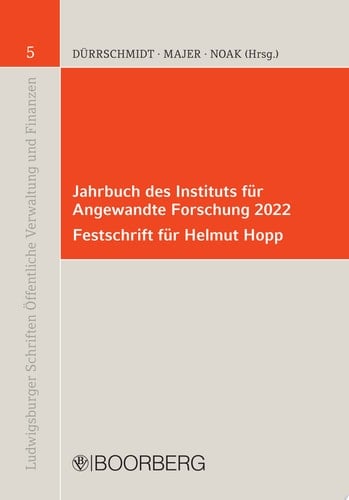 Jahrbuch des Instituts für Angewandte Forschung 2022 Festschrift für Helmut Hopp