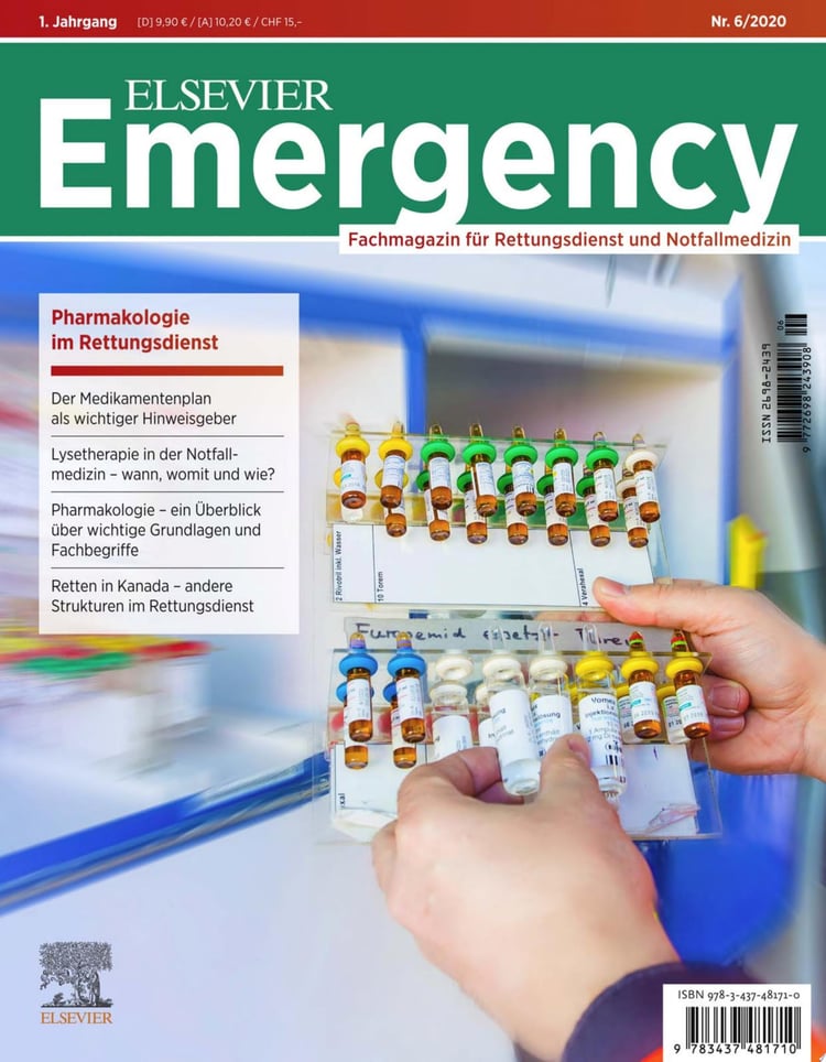 Elsevier Emergency. Pharmakologie im Rettungsdienst. 6/2020