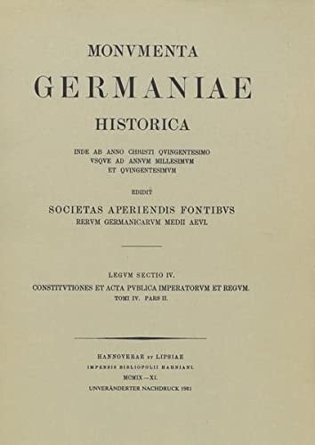 Constitutiones Et ACTA Publica Imperatorum Et Regum (1298-1313), Teil 2