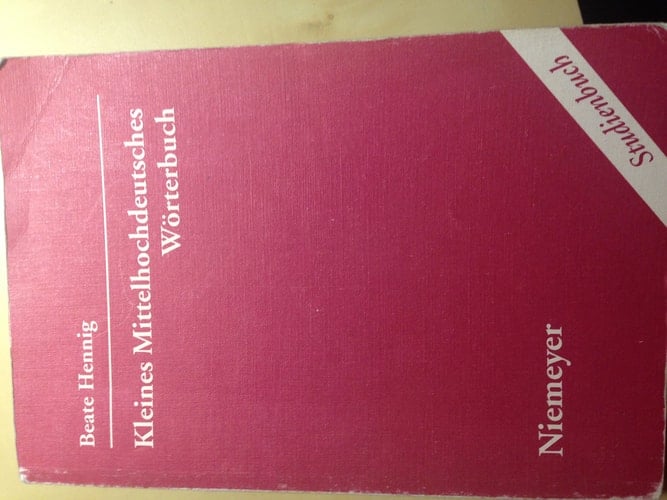 Kleines Mittelhochdeutches Worterbuch