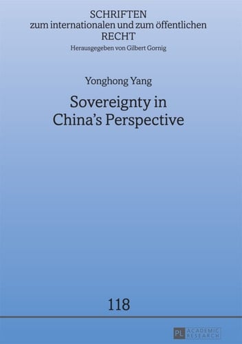 Sovereignty in China’s Perspective